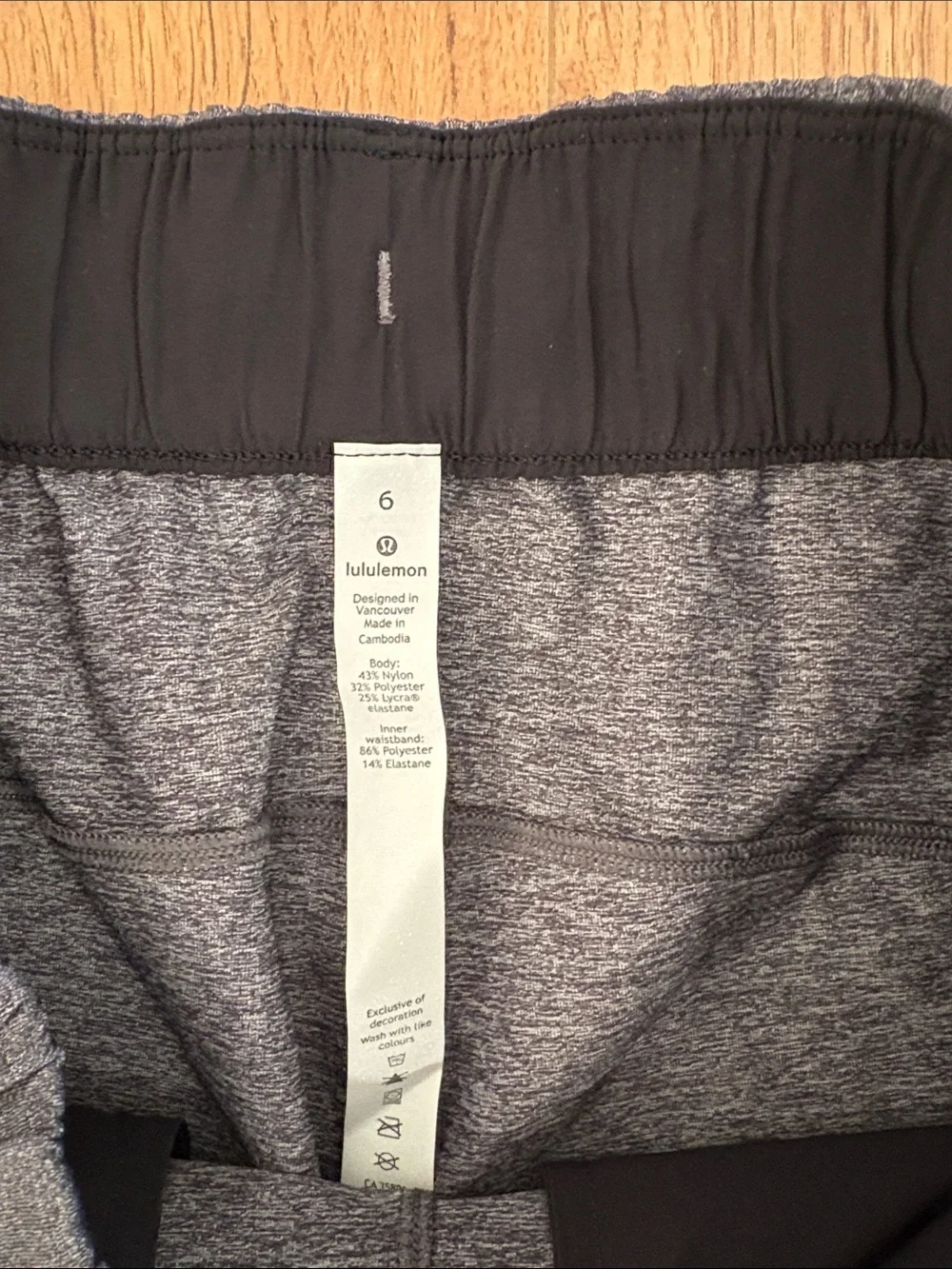 lululemon athletica Dark Heather Gray Drawstring Joggers